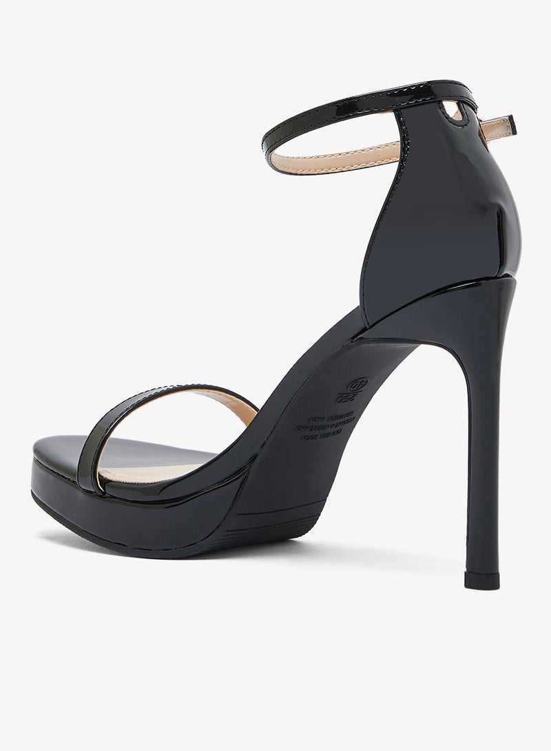 ايلا صنادل بكعب عالٍ كلاسيكي بتفاصيل حزام - Image 3